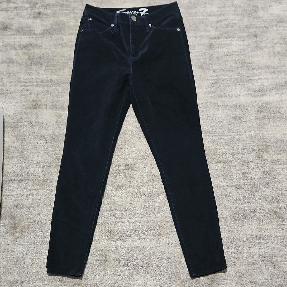 Seven7 Women's Skinny corduroy Jeans - Deep Black
